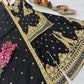 Chinon Silk Cording Embroidery Sharara Set