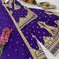 Chinon Silk Cording Embroidery Sharara Set