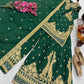 Chinon Silk Cording Embroidery Sharara Set