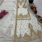 Chinon Silk Cording Embroidery Sharara Set