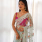 Floral Aari Embroidered Saree