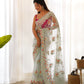 Floral Aari Embroidered Saree