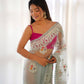 Floral Aari Embroidered Saree