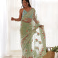 Floral Aari Embroidered Saree