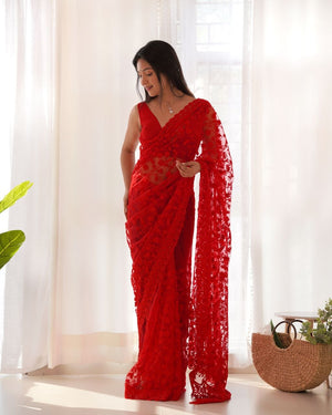 Tonal Aari Embroidered Saree