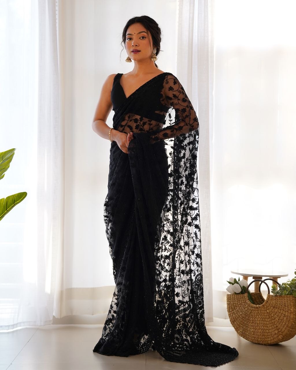 Tonal Aari Embroidered Saree