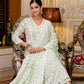 Chikankari Embroidered Cotton Gown
