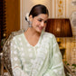 Chikankari Embroidered Cotton Gown
