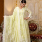 Chikankari Embroidered Cotton Gown