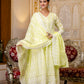 Chikankari Embroidered Cotton Gown