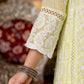 Chikankari Embroidered Cotton Gown