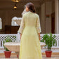 Chikankari Embroidered Cotton Gown
