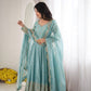 Scarlet Sequin Embroidered Anarkali Set