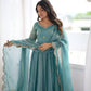 Scarlet Sequin Embroidered Anarkali Set