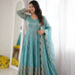 Scarlet Sequin Embroidered Anarkali Set