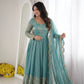 Scarlet Sequin Embroidered Anarkali Set