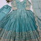 Scarlet Sequin Embroidered Anarkali Set