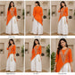 Orange Asymmetric Mirror Lehenga