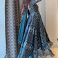 Maroon Georgette Bandhani Print Anarkali Gown