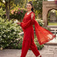 Natural Crepe Kurta Farshi Salwar With Dupatta