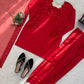 Natural Crepe Kurta Farshi Salwar With Dupatta