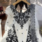 Natural Crepe Kurta Farshi Salwar With Dupatta