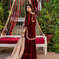 Embroidered Velvet Palazzo Suit Set
