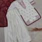 Maroon Embroidered Farshi Set