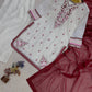 Maroon Embroidered Farshi Set