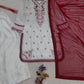 Maroon Embroidered Farshi Set