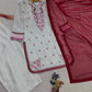 Maroon Embroidered Farshi Set