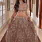 Mauve Sequin Dori Lehenga Set