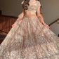 Mauve Sequin Dori Lehenga Set
