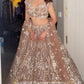 Mauve Sequin Dori Lehenga Set