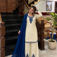Royal Blue Cutwork Kurta Set