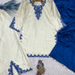 Royal Blue Cutwork Kurta Set
