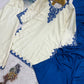 Royal Blue Cutwork Kurta Set