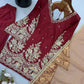 Maroon Sequin Sharara Set