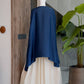 Navy Cape Embroidered Lehenga
