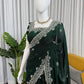 Emerald Beaded Sequin Saree