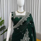 Emerald Beaded Sequin Saree