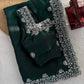 Emerald Beaded Sequin Saree