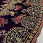 Navy Lotus Embroidered Lehenga