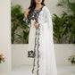 Fox Georgette Kurta Set With Floral Embroidery