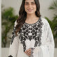 Fox Georgette Kurta Set With Floral Embroidery