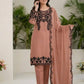 Fox Georgette Kurta Set With Floral Embroidery