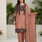 Fox Georgette Kurta Set With Floral Embroidery