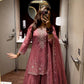Dusty Rose Sequin Silk Suit
