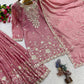 Dusty Rose Sequin Silk Suit