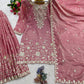 Dusty Rose Sequin Silk Suit